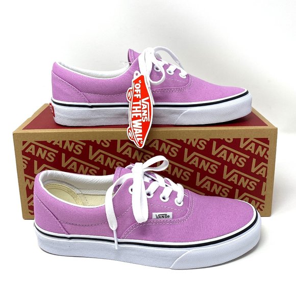 Vans Shoes - 🌸 Sale 🌸 VANS Era Orchid Canvas White Sneakers Women's Sizes VN0A54F13SQ